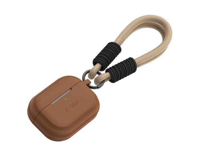 TECH-PROTECT Silicone Rope Airpods Pro Case Θήκη Σιλικόνης για Airpods Pro 1/2 - Chocolate Brown