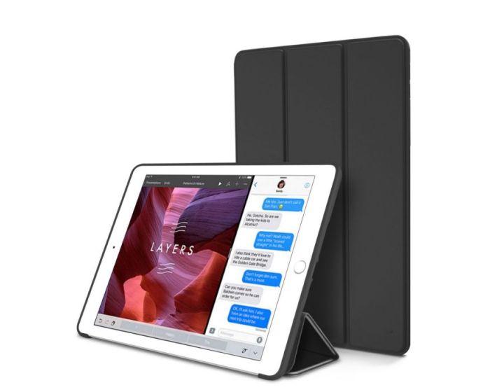 TECH-PROTECT Slim Smart Cover Case με δυνατότητα Stand - Black (iPad Air 2)