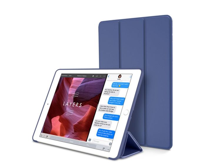TECH-PROTECT Slim Smart Cover Case με δυνατότητα Stand - Navy Blue (iPad Air 2)