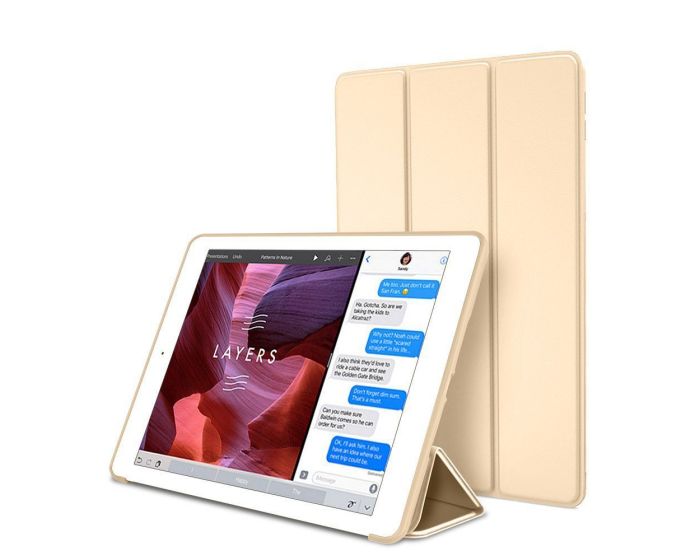 TECH-PROTECT Slim Smart Cover Case με δυνατότητα Stand - Champagne Gold (iPad Air 3 2019)