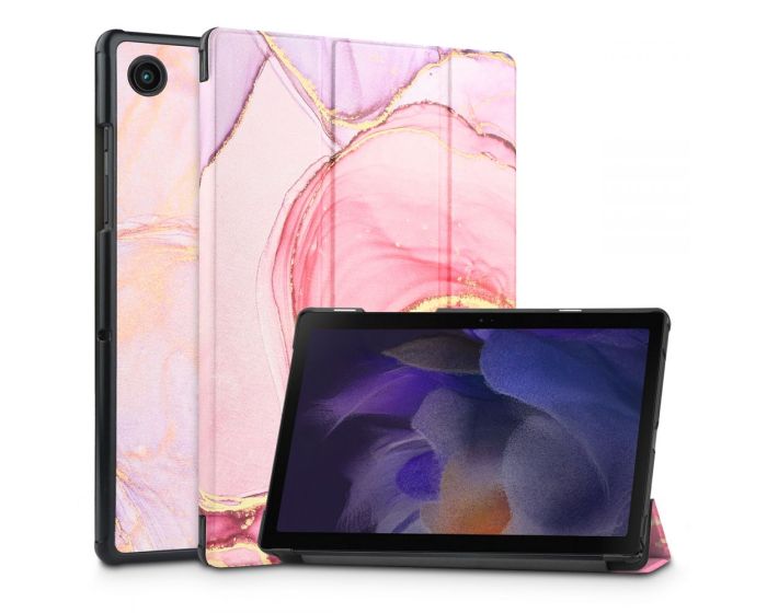 TECH-PROTECT Slim Smart Cover Case με δυνατότητα Stand - Marble (Samsung Galaxy Tab A8 10.5)