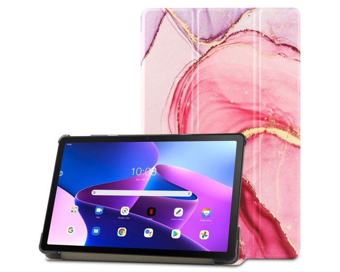 TECH-PROTECT Slim Smart Cover Case με δυνατότητα Stand - Marble (Lenovo Tab M10 Plus 10.6 3rd Gen)