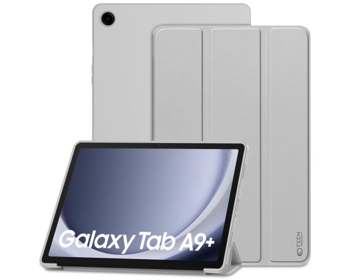 TECH-PROTECT Slim Smart Cover Case με δυνατότητα Stand - Grey (Samsung Galaxy Tab A9 Plus 11.0)