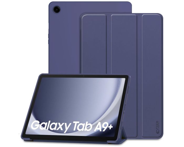 TECH-PROTECT Slim Smart Cover Case με δυνατότητα Stand - Navy (Samsung Galaxy Tab A9 Plus 11.0)