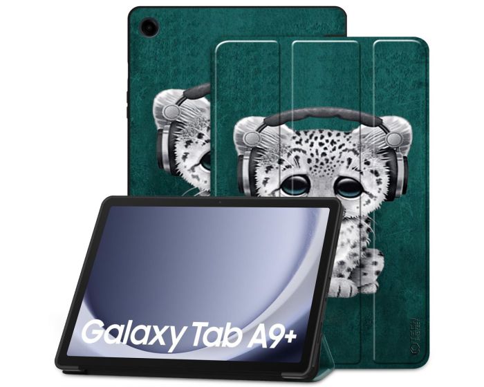 TECH-PROTECT Slim Smart Cover Case με δυνατότητα Stand - Sad Cat (Samsung Galaxy Tab A9 Plus 11.0)