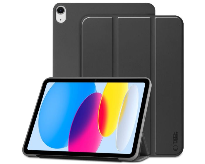 TECH-PROTECT Slim Smart Cover Case με δυνατότητα Stand - Black (iPad 10.9 2022 / 11 2025)