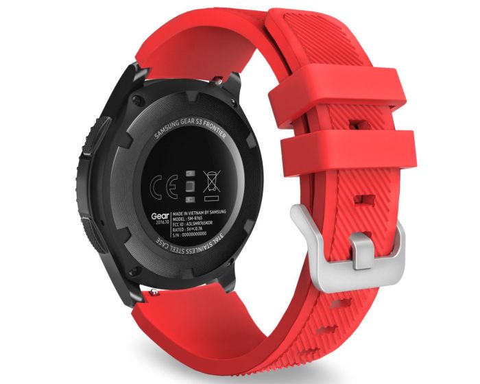 TECH-PROTECT Smoothband - Red - Λουράκι Σιλικόνης για Samsung Galaxy Watch 46mm