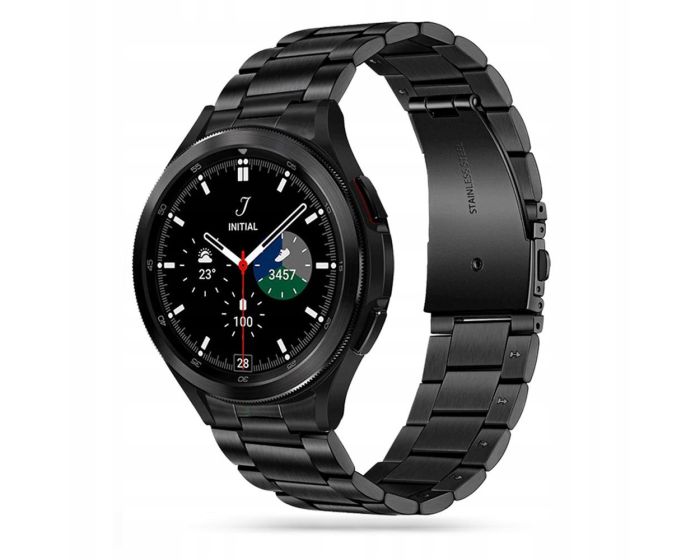 TECH-PROTECT Stainless Steel Watch Bracelet για Samsung Galaxy Watch 4 / 5 / 5 Pro / 6 / 7 / FE (40/42/43/44/45/46/47mm) - Black