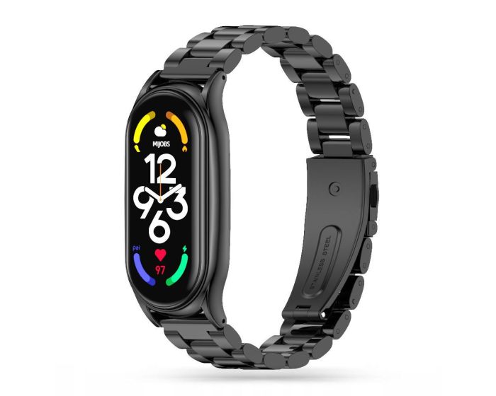 TECH-PROTECT Stainless Steel Watch Bracelet Black για Xiaomi Mi Band 7
