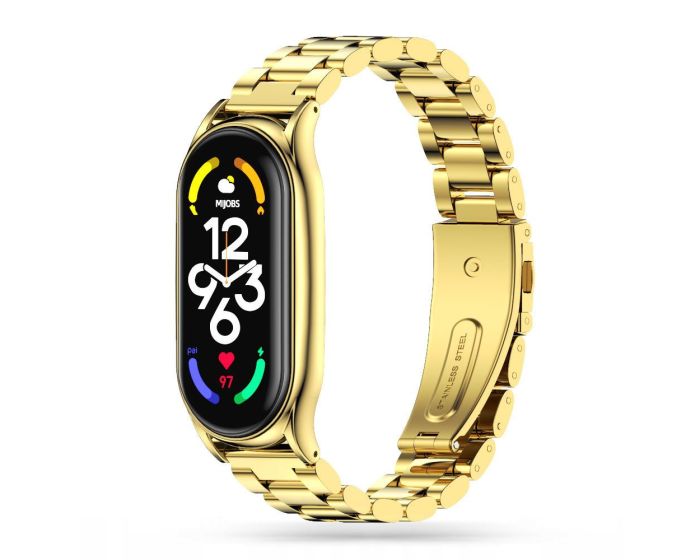 TECH-PROTECT Stainless Steel Watch Bracelet Gold για Xiaomi Mi Band 7