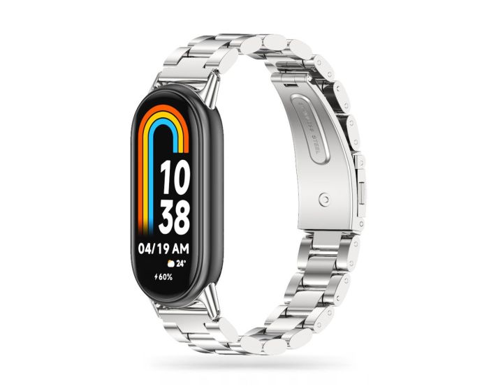TECH-PROTECT Stainless Steel Watch Bracelet Silver για Xiaomi Smart Band 8 / 8 NFC
