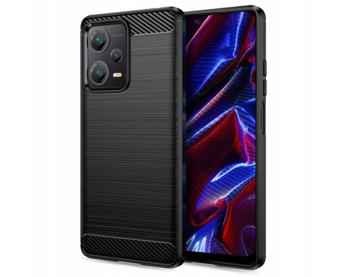 TECH-PROTECT Carbon Rugged Armor Case - Black (Xiaomi Redmi Note 12 5G / Poco X5 5G)