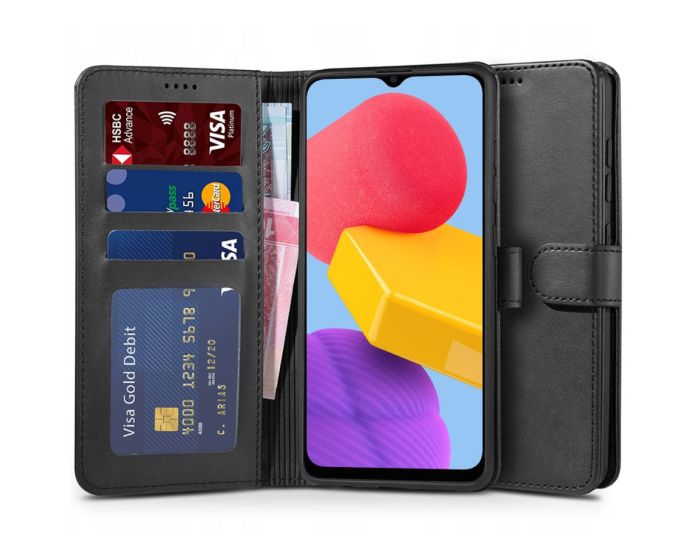TECH-PROTECT Wallet Case Θήκη Πορτοφόλι με Stand - Black (Samsung Galaxy M13 4G)