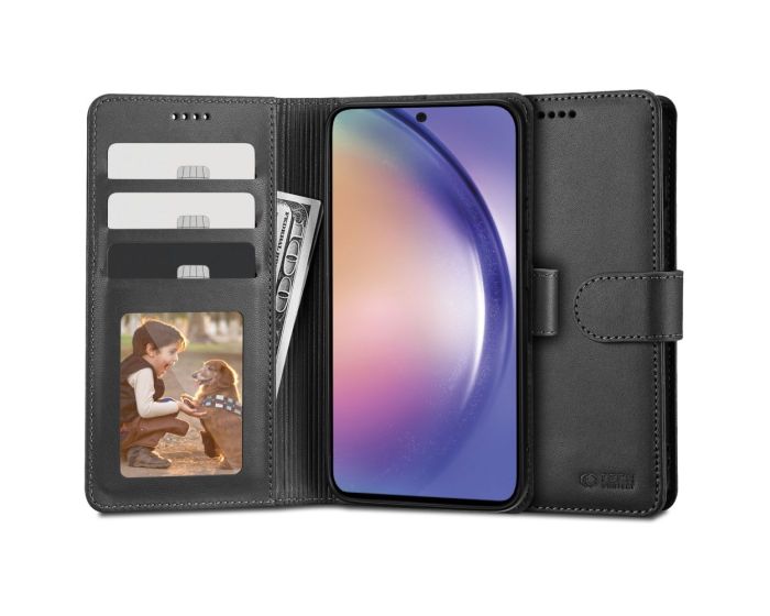 TECH-PROTECT Wallet Case Θήκη Πορτοφόλι με Stand - Black (Samsung Galaxy A54 5G)