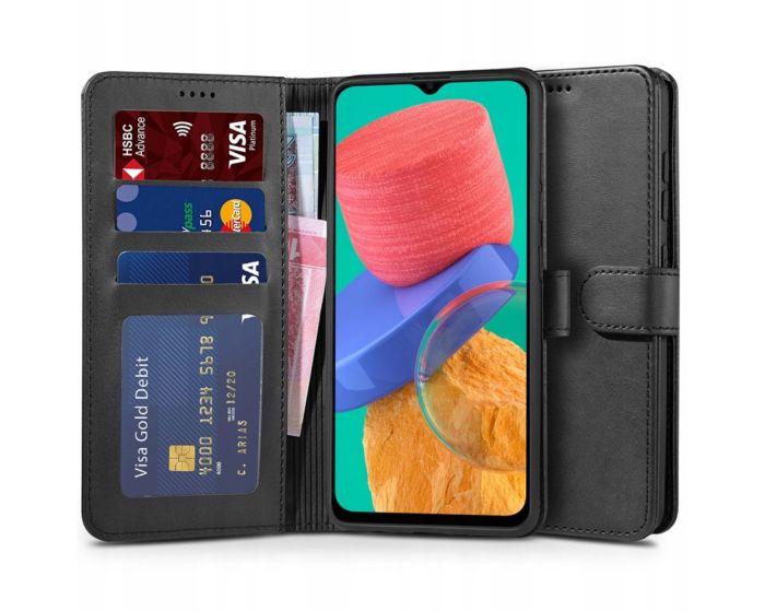 TECH-PROTECT Wallet Case Θήκη Πορτοφόλι με Stand - Black (Samsung Galaxy M33 5G)