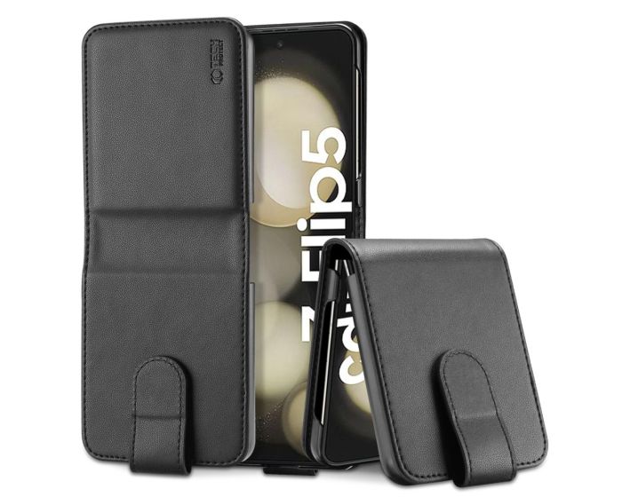 TECH-PROTECT Wallet Case Θήκη Πορτοφόλι με Stand - Black (Samsung Galaxy Z Flip5)