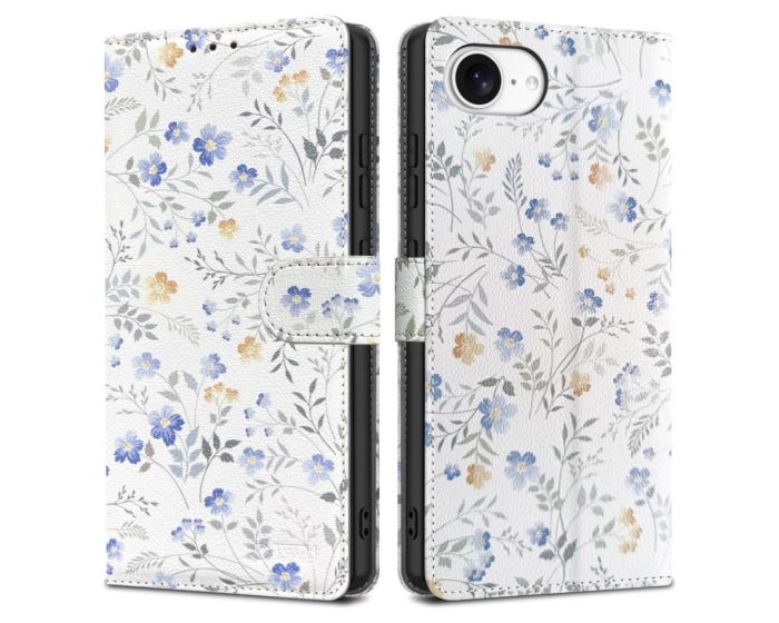 TECH-PROTECT Wallet Case Θήκη Πορτοφόλι με Stand - Spring Flowers (iPhone 16e / 17e) - MT78544