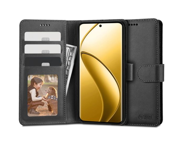 TECH-PROTECT Wallet Case Θήκη Πορτοφόλι με Stand - Black (Realme 12 Pro 5G / 12 Pro Plus 5G)
