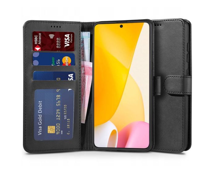 TECH-PROTECT Wallet Case Θήκη Πορτοφόλι με Stand - Black (Xiaomi 12 Lite)