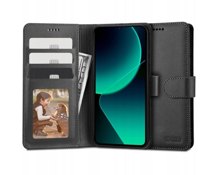 TECH-PROTECT Wallet Case Θήκη Πορτοφόλι με Stand - Black (Xiaomi 13T / 13T Pro)