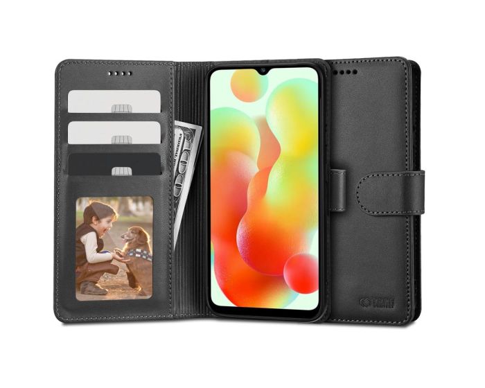 TECH-PROTECT Wallet Case Θήκη Πορτοφόλι με Stand - Black (Xiaomi Redmi 12C)