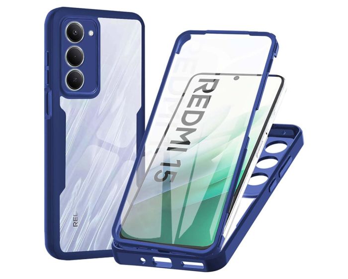 Techsuit ColorVerse 360 Case + Screen Protector Θήκη Blue (Xiaomi Redmi 15 4G / 5G)