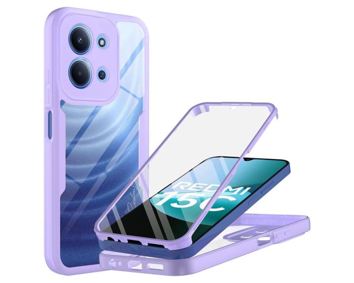 Techsuit ColorVerse 360 Case + Screen Protector Θήκη Purple (Xiaomi Redmi 15C 4G)