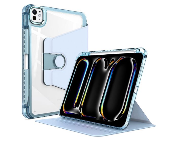 Techsuit Crystal Vision Pen Smart Cover Case με δυνατότητα Stand - Blue (iPad Pro 11'' 2024 / 2025)