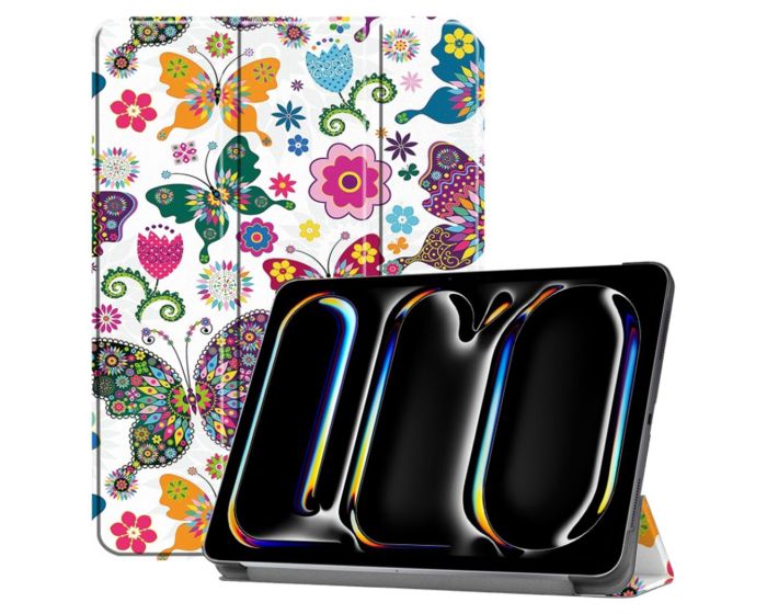 Techsuit FoldPro Smart Cover Case με δυνατότητα Stand - Butterfly (iPad Pro 11'' 2024 / 2025)
