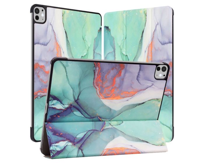 Techsuit FoldPro Smart Cover Case με δυνατότητα Stand - Green Time (iPad Pro 11'' 2024 / 2025)