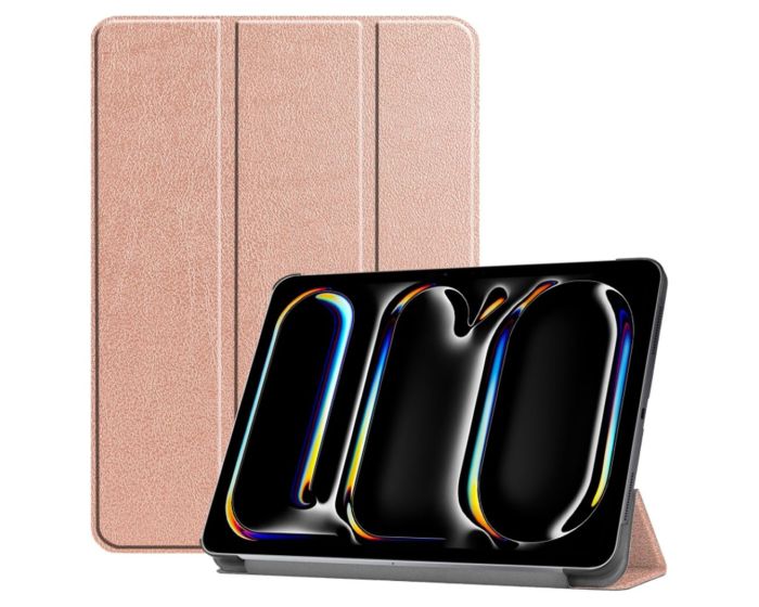 Techsuit FoldPro Smart Cover Case με δυνατότητα Stand - Rose Gold (iPad Pro 11'' 2024 / 2025)