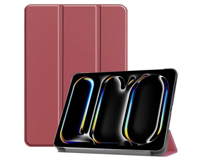 Techsuit FoldPro Smart Cover Case με δυνατότητα Stand - Red (iPad Pro 11'' 2024 / 2025)