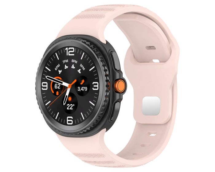 Techsuit Watchband (W050) - Pink - Λουράκι Σιλικόνης για Samsung Galaxy Watch8 40mm/Watch8 44mm/Watch8 Classic