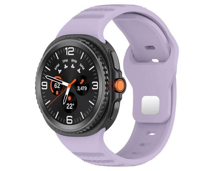 Techsuit Watchband (W050) - Purple - Λουράκι Σιλικόνης για Samsung Galaxy Watch8 40mm/Watch8 44mm/Watch8 Classic
