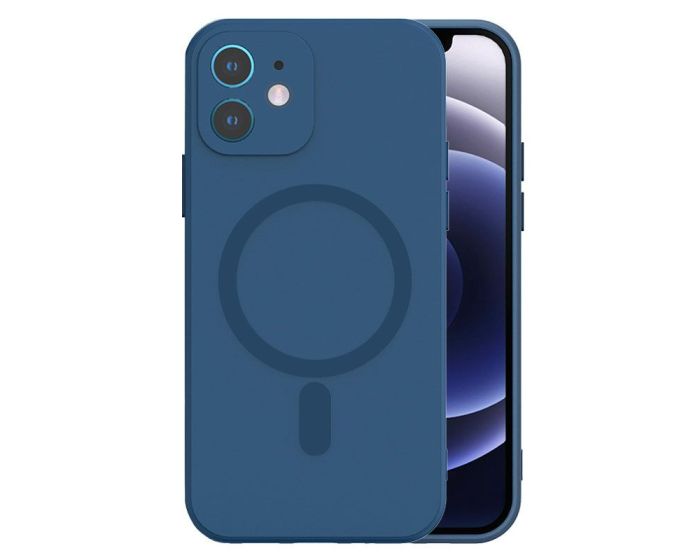 Tel Protect MagSilicone Case Θήκη Σιλικόνης Συμβατή με MagSafe - Navy Blue (iPhone 12)