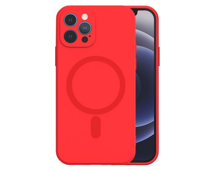 Tel Protect MagSilicone Case Θήκη Σιλικόνης Συμβατή με MagSafe - Red (iPhone 12 Pro)