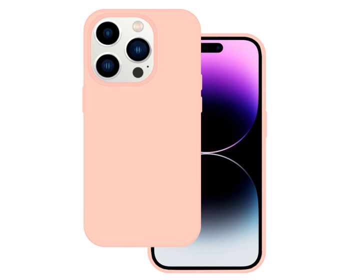 Tel Protect Silicone Premium Case Θήκη Σιλικόνης - Light Pink (iPhone 15 Pro)