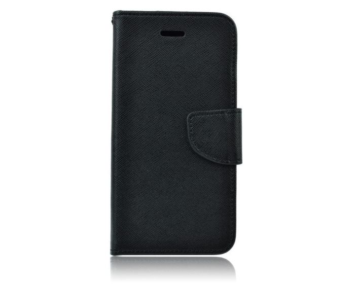 Tel1 Fancy Diary Θήκη Πορτοφόλι με δυνατότητα Stand Black (iPhone XR)
