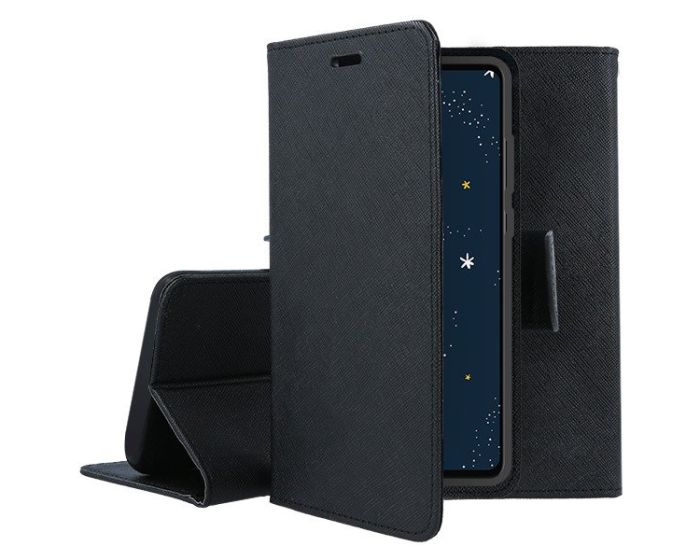 Tel1 Fancy Diary Case Θήκη Πορτοφόλι με δυνατότητα Stand Black (Nokia 2.3)