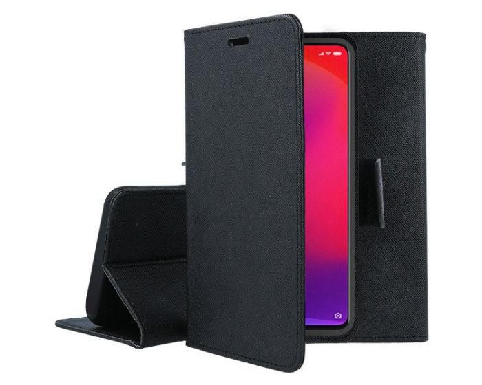 Tel1 Fancy Diary Case Θήκη Πορτοφόλι με δυνατότητα Stand Black (Xiaomi Mi 9T / K20 Pro)