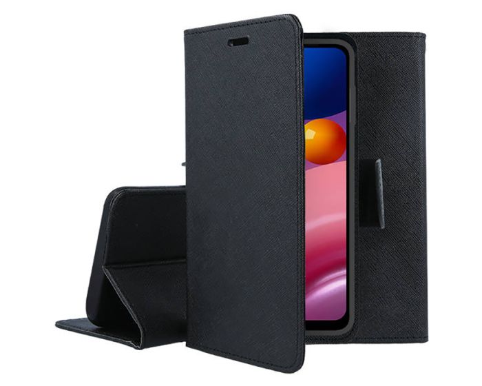 Tel1 Fancy Diary Case Θήκη Πορτοφόλι με δυνατότητα Stand Black (Samsung Galaxy A13 5G / A04s)