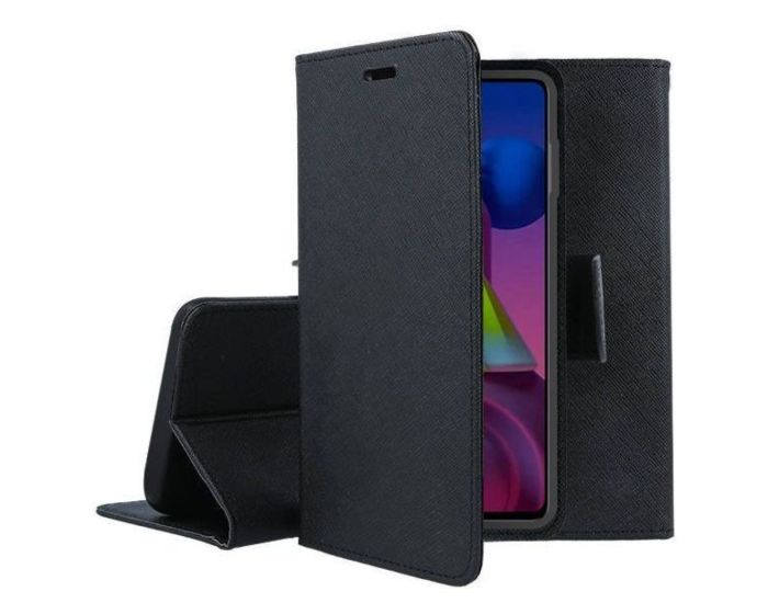 Tel1 Fancy Diary Case Θήκη Πορτοφόλι με δυνατότητα Stand Black (Samsung Galaxy A57 5G) - MT82945