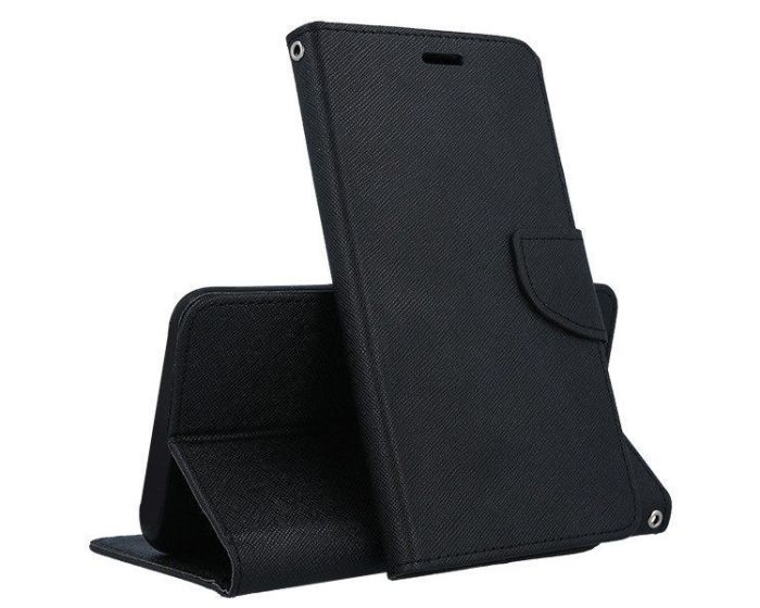 Tel1 Fancy Diary Case Θήκη Πορτοφόλι με δυνατότητα Stand Black (Samsung Galaxy Xcover 5)