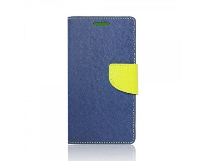 Tel1 Fancy Diary Case Θήκη Πορτοφόλι με δυνατότητα Stand Navy / Lime (Sony Xperia Z4)