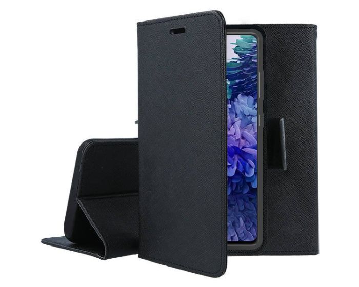 Tel1 Fancy Diary Case Θήκη Πορτοφόλι με δυνατότητα Stand Black (Samsung Galaxy S20 FE)
