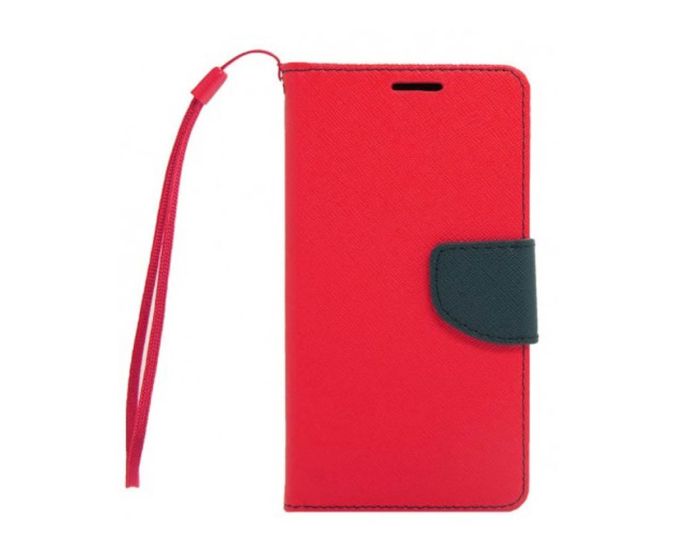 Tel1 Fancy Diary Case Θήκη Πορτοφόλι με δυνατότητα Stand Pink / Navy (Samsung Galaxy Xcover 3)