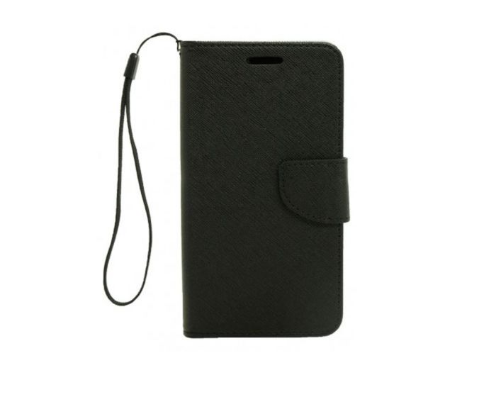 Tel1 Fancy Diary Case Θήκη Πορτοφόλι με δυνατότητα Stand Black (LG Joy)