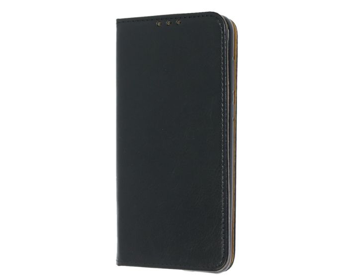 Tel1 Genuine Leather Wallet Case Stand Δερμάτινη Θήκη Πορτοφόλι - Μαύρη (Nokia 8 Sirocco)