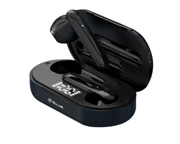 Tellur Flip Bluetooth TWS Headphones Ασύρματα Ακουστικά - Black