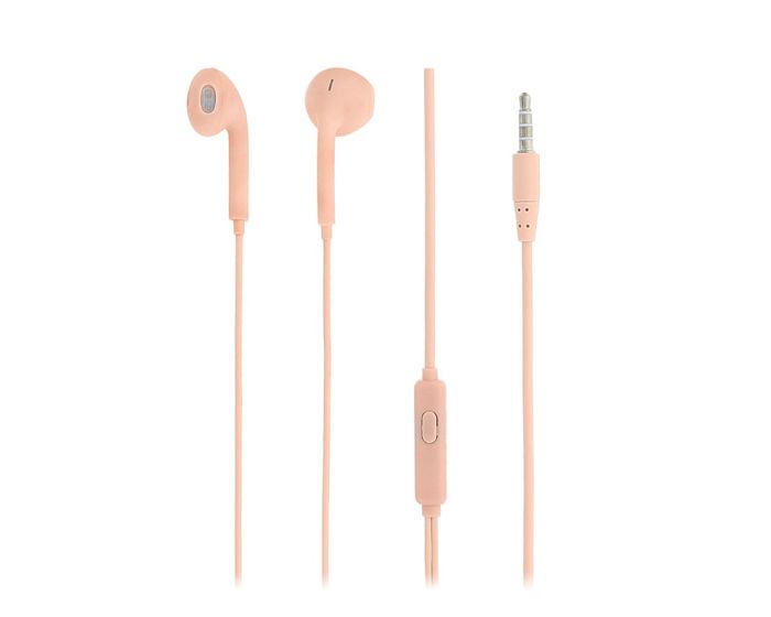 Tellur Fly In-Ear Headset Ακουστικά με Ενσωματωμένο Μικρόφωνο - Pink